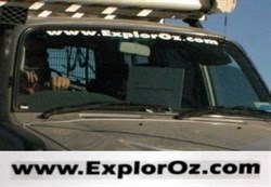 ExplorOz Merchandise Stickers, ExplorOz Windscreen Sticker