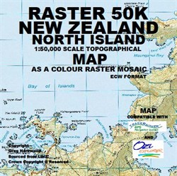 Greg Harewood Maps Digital Mapping , Raster 50k New Zealand North Island - DVD