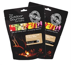 Outdoor Gourmet Company Camp Meals Lamb Dishes, Mediterranean Lamb with Black Olives