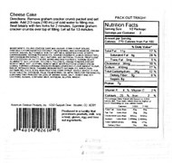 Directions, Ingredients and Nutritional Information