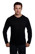 Unisex Long Sleeve Crew (Black)