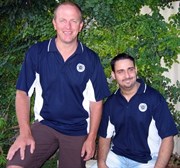 Navy/White Polo (Mens)