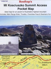 Mt Kosciszco Summit Access Pocket Map