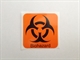 Biohazard sticker