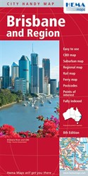 Brisbane & Region Handy Map - Deluxe Cover