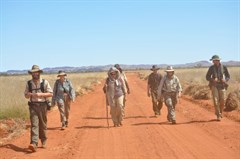 Advanced Survival group on the march