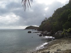 BOAT RAMP AT "THE POINT" LOOKING TO ROCKY ISLAND IN THE DISTANCE