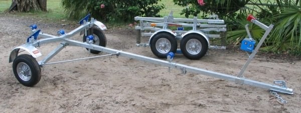 Assembled Barcoo Folding Boat Traile