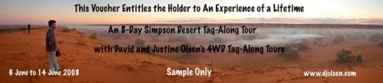 8 Day Simpson Desert 4WD Tag Along