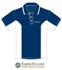 Unisex Navy/White Polo Shirt - TMTE 