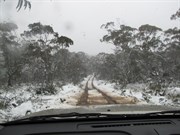 Approaching the trig point