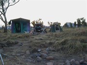 Camping along the east bank of the Pentecost River: 2001