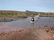 Geoff Bush crossing Pentecost River 23 June 2004