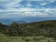 Mount Pinnibar - View to Kosciuszko from summit of Mt Pinniber 