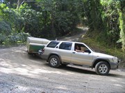 A zig zagging descent