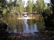 Crossing River on way to Jim Jim Falls