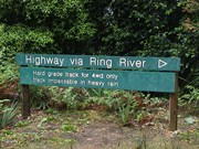 Sign post to Ring River Track