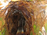 Inside the cave found if you cross over the suspension bridge