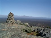 The cairn at the top of Peak Charles