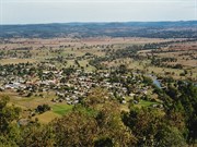 Bingara and the Gwyder River from the Batterham Lookout