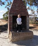 The old fireplace from the homestead