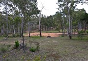 Overview looking toward showers and grassed area