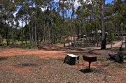 Camping area near showers