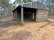 Mud hut covered area