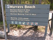Information sign at Murrays Beach carpark