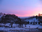 Sunrise after a recent snowfall