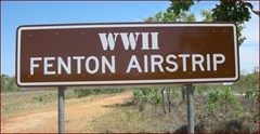 World War II Airstrip Fenton   - Fenton Sign