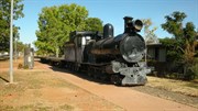 Old Steam Train in a Park