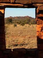 Mount Doreen Ruins - View looking out from the ruin to Mt Doreen 
