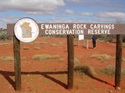 Ewaninga Rock Carvings signpost