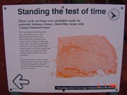 Chipping the petroglyphs