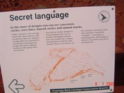 Secret language in the rock carvings