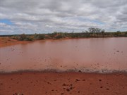 Water in the claypan at Ewaninga