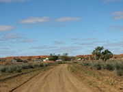 Driving towards Old Andado