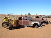 Old vehicles at Old Andado Station