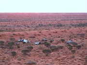 Looking at the camp from Geosurveys Hill