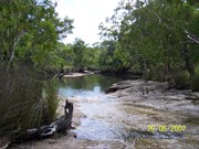 Creek near Vrilya Point where fresh water can be collected