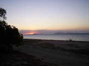 Bathurst Bay towards Flinders Group sunset