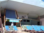 The biggest chair in the outdoor picture theatre