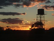 Opalton at sunset