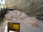 Cathederal Cave with aboriginal paintings near Big Bend