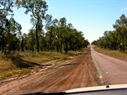North of Injune - narrow roads