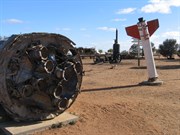 Crashed rockets in the 