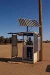 Solar Powered Phone at William Creek