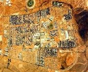 Woomera village from 10000ft - Max Ryan 1979