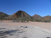 Eastward view across caravan park